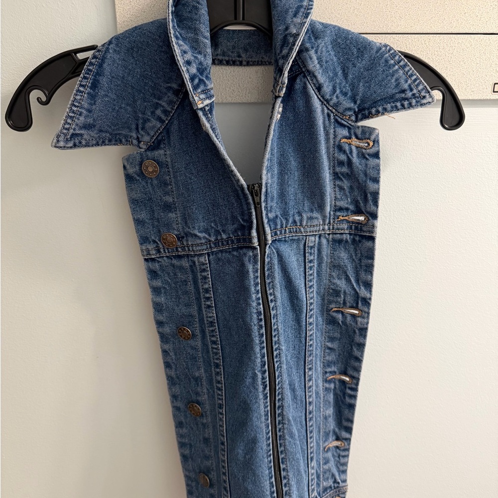 Veronica Beard Blue Denim Dickey
